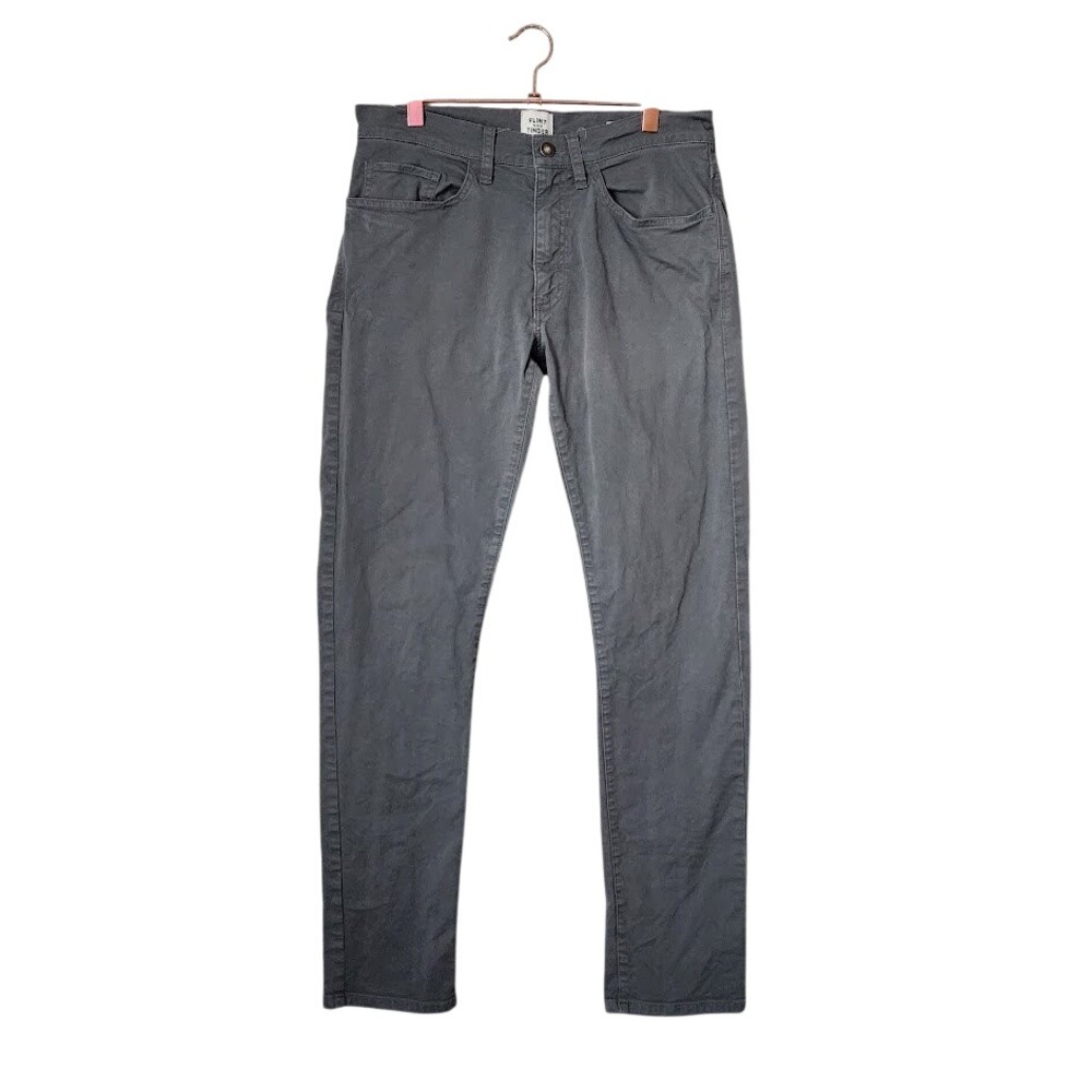 HUCKBERRY‎ FLINT AND TINDER Slim fit Men's 365 Pants in grey 31x32